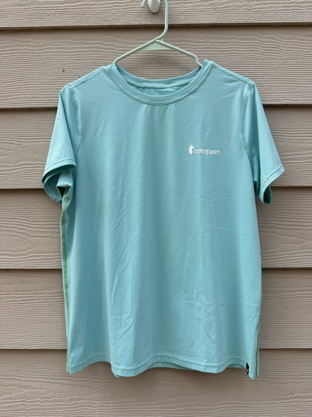 Cotopaxi Fino Short Sleeve Tech Tee Womens Gulf Shirt Sea Glass Sz Large (A5)